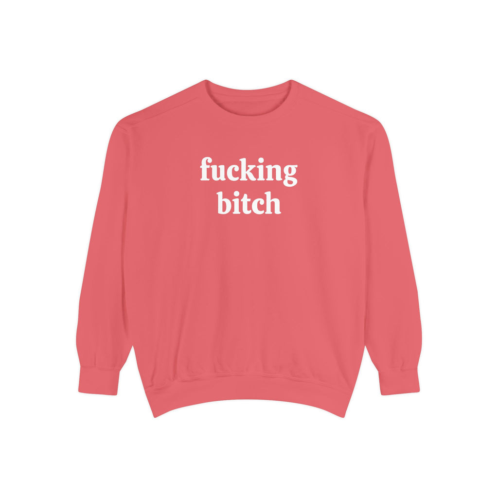 fucking bitch embroidered sweatshirt