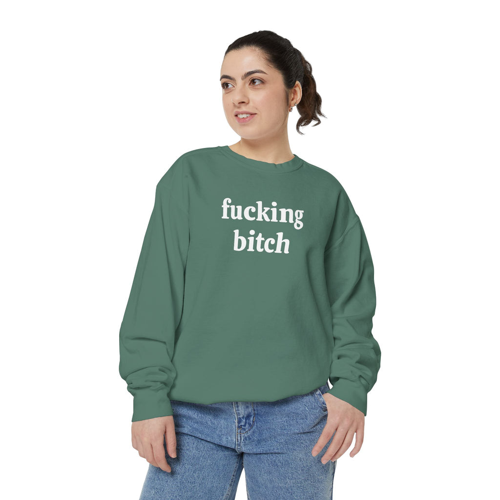 fucking bitch embroidered sweatshirt