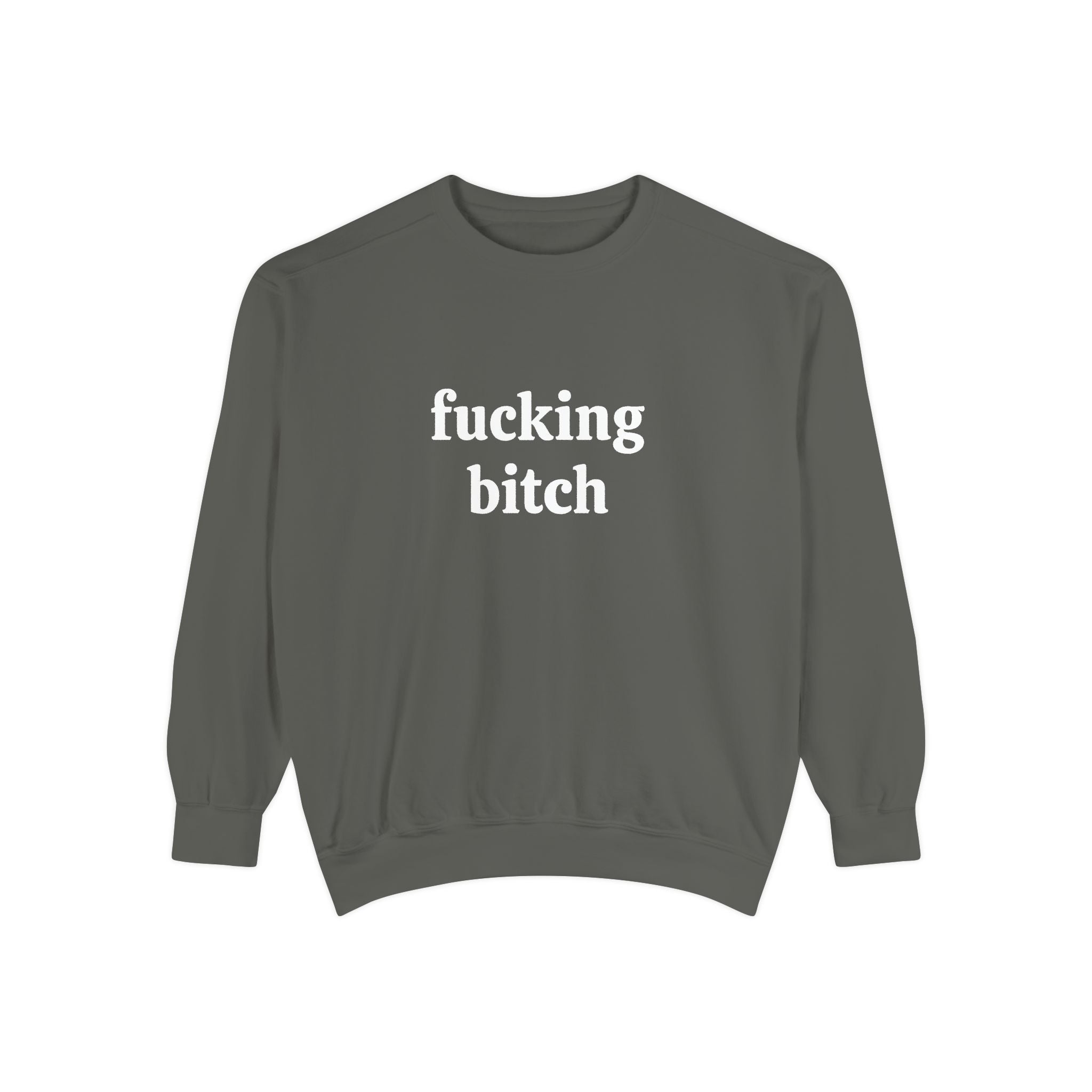 fucking bitch embroidered sweatshirt