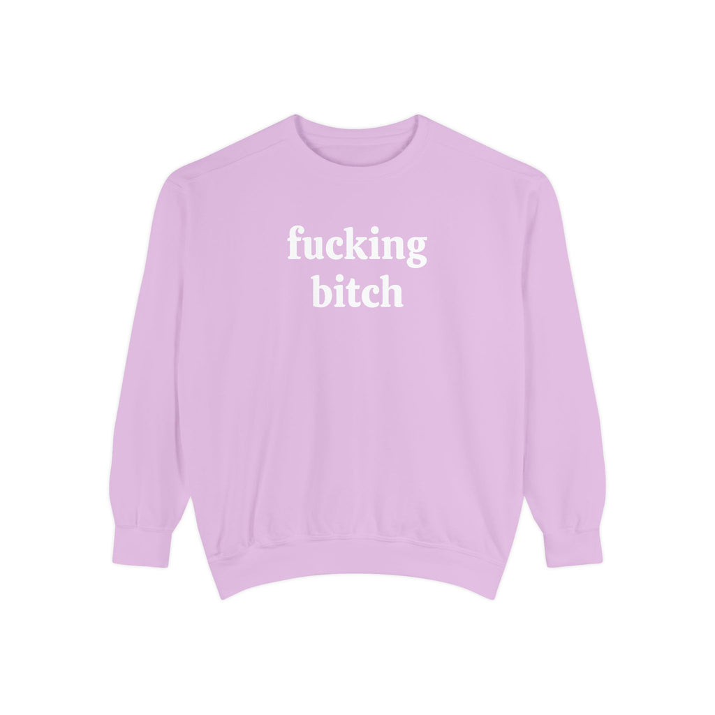 fucking bitch embroidered sweatshirt