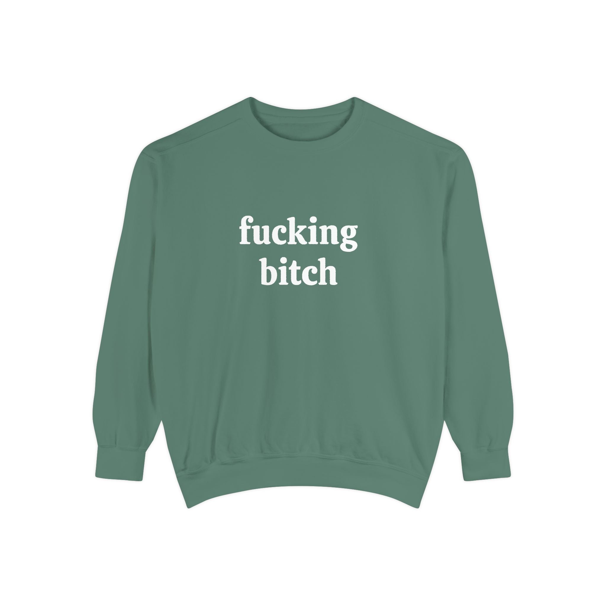 fucking bitch embroidered sweatshirt
