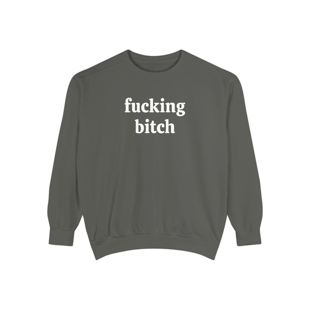 fucking bitch embroidered sweatshirt