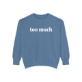 too much - embroidered sweatshirt